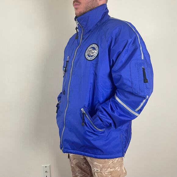 Retro Hockey Puffer Coat - Picture 1 of 10